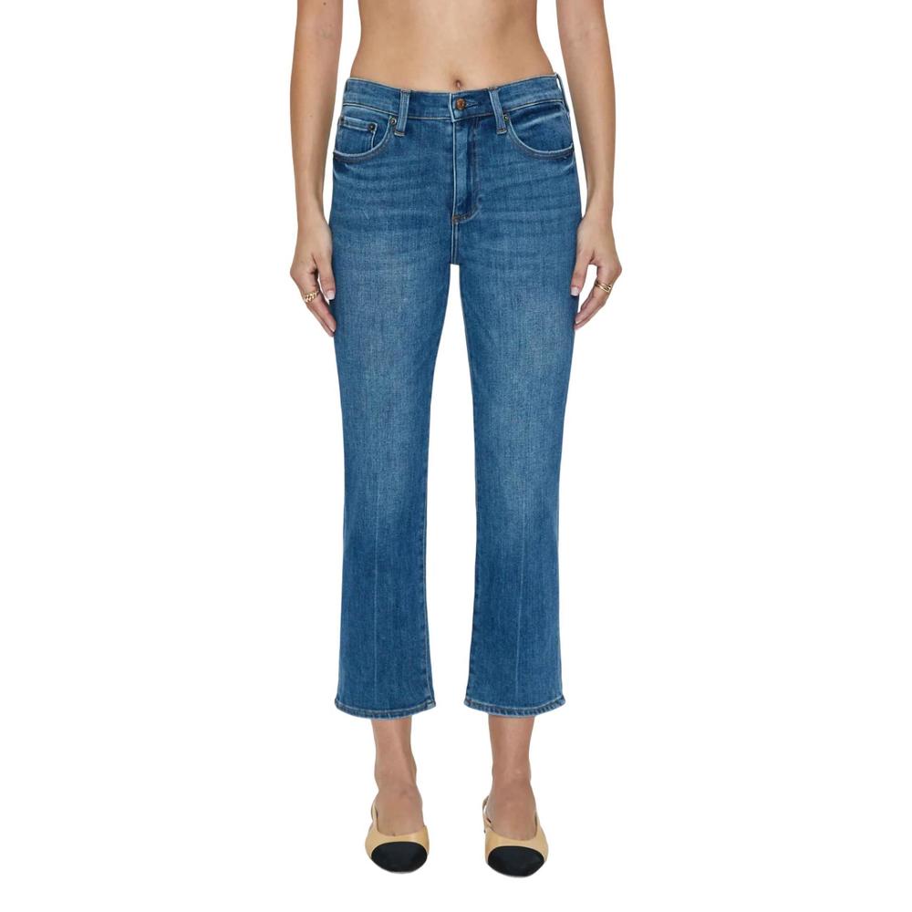 Pistola Monroe high rise cigarette crop jeans in amaya, size 27